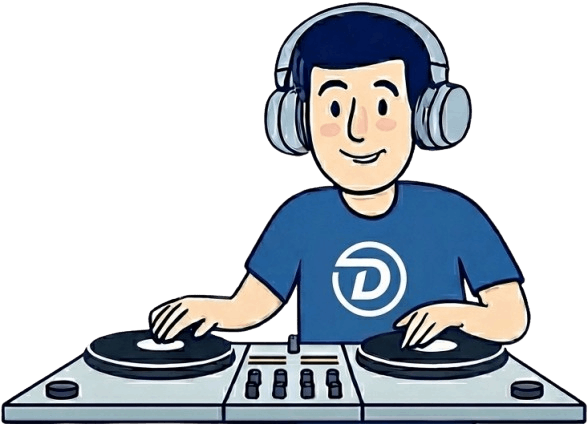 DJ ilustrace